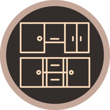 Mobilya eksikliğinin vektör illüstrasyonu