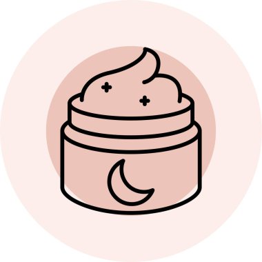 Uyuyan ayın vektör çizimi