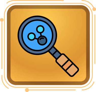 Arama simgesi, vektör illüstrasyonu