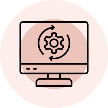 seo modern simgesinin vektör illüstrasyonu