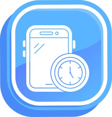 akıllı saat simge vektör illüstrasyon tasarımı