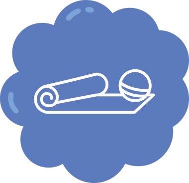 havlu simgesi, vektör illüstrasyonu