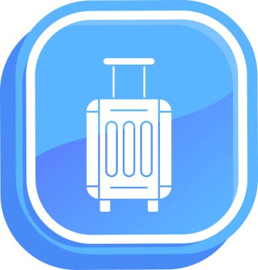 bavul simgesi modada izole edilmiş arkaplan