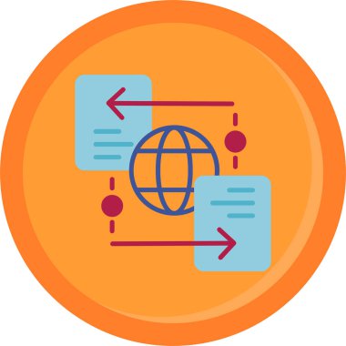 Küresel iş vektör simgesi