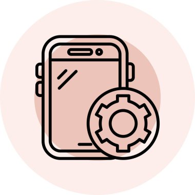 cep telefonu vektör resimleme modern tasarım