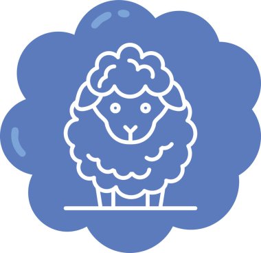 Koyun ikonu. özet çizimi