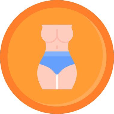 Kadın vücudu. Basit tasarım