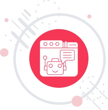 Beyaz arkaplanda izole edilmiş renkli elektrik ikonu. eğimli rastgele çember şekilleri. vektör illüstrasyonu