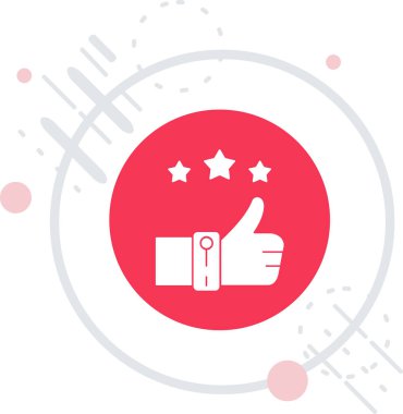 Tek izole yıldız simgesinin vektör illüstrasyonu