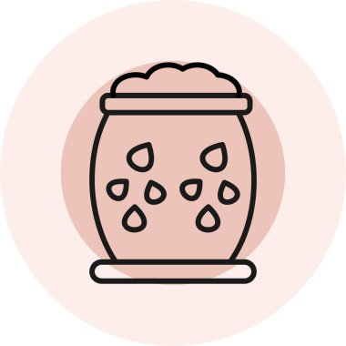 Kavanoz ikonu vektör illüstrasyonu