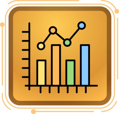 grafik ikonu vektör illüstrasyonu