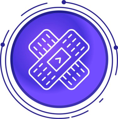 Beyaz arka planda izole edilmiş çizgi sağlık ikonu. Renkli taslak konsepti. vektör