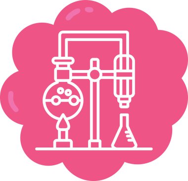 Bir kimyasal simgenin vektör illüstrasyonu