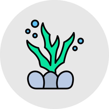 bitki ağ simgesi, vektör illüstrasyonu