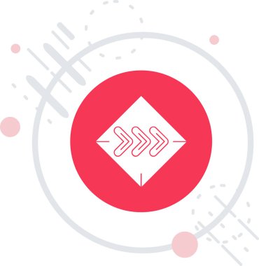 Uydu simgesi beyaz arkaplanda izole edildi. Renkli taslak konsepti. Vektör.