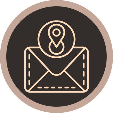 E-posta. Web simgesi basit illüstrasyon