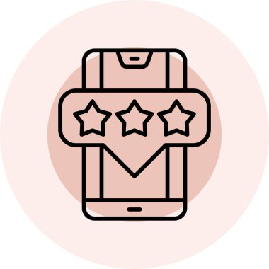 Bir yıldız simgesinin vektör illüstrasyonu