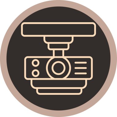 Kamera. Web simgesi basit illüstrasyon