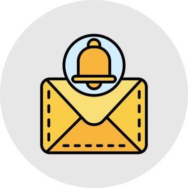 Mektup. Web simgesi basit illüstrasyon