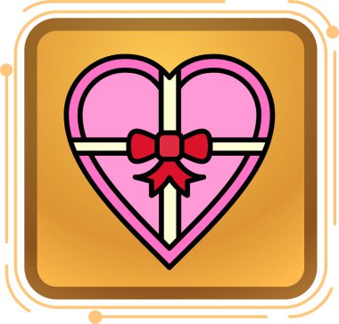 Kalbi olan ağ için vektör simgesi