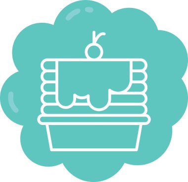 Bir alışveriş sepeti simgesinin vektör çizimi