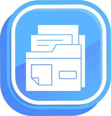 Dosya. Web simgesi basit illüstrasyon