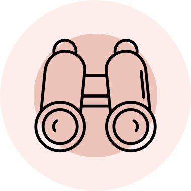 dürbün simgesi, vektör illüstrasyon tasarımı