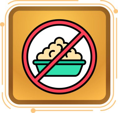 Moda tarzında izole edilmiş bir yiyecek simgesi yok