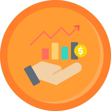 iş grafiği vektör simgesi