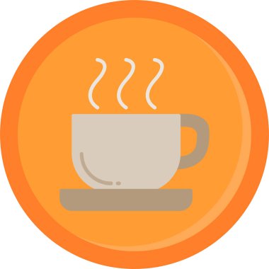 kahve fincanı ikonu vektör illüstrasyonu