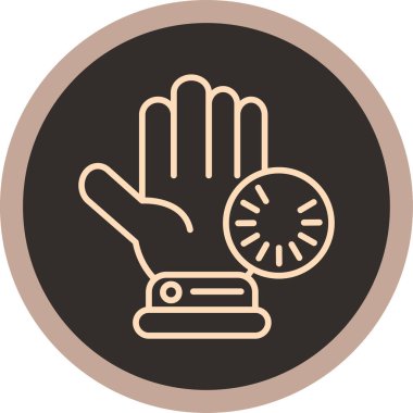 Tek bir simgenin vektör illüstrasyonu