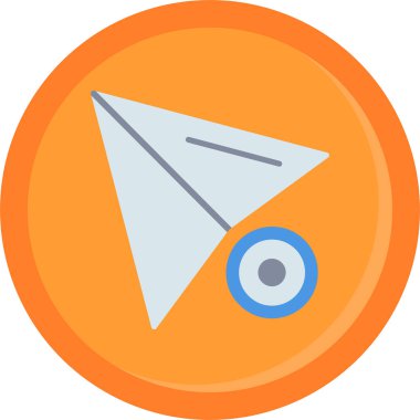 Pusula. Web simgesi basit illüstrasyon