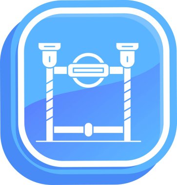 Bir b eksikliği simgesinin vektör çizimi