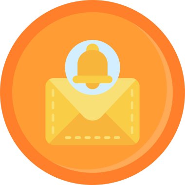 Zarf. Web simgesi vektör illüstrasyonu