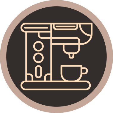 kahve simgesi, vektör illüstrasyonu