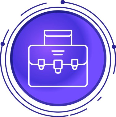 Evrak çantası simgesinin vektör illüstrasyonu