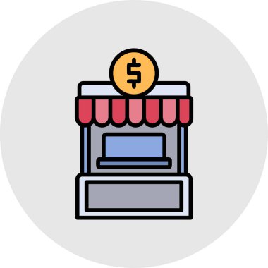 Alışveriş arabası ikon vektör illüstrasyonu