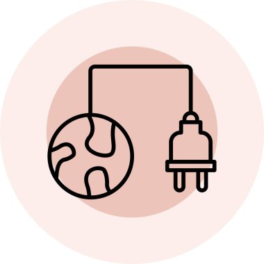 Bir araba simgesinin vektör illüstrasyonu