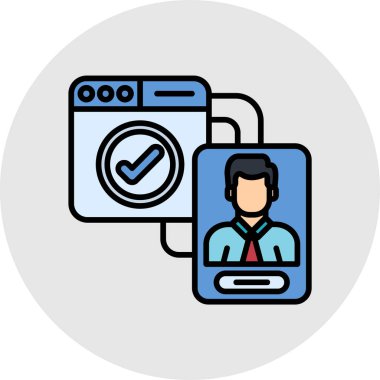 Seo simgesinin vektör illüstrasyonu