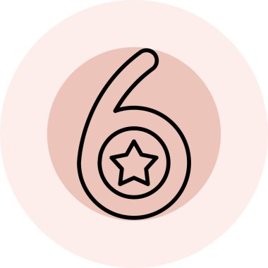 beş yıldızlı renk çizimi vektör tasarımı