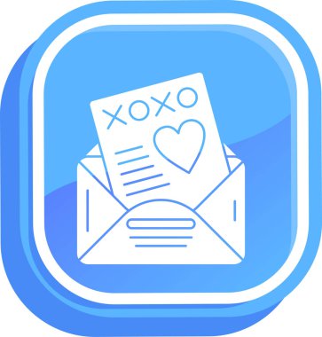 İçi doldurulmuş harf simgesi içeren zarf - özet biçimi