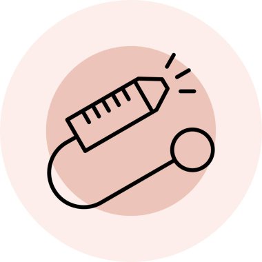 Bir termometre simgesinin vektör çizimi