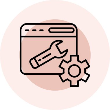 seo modern simgesinin vektör illüstrasyonu