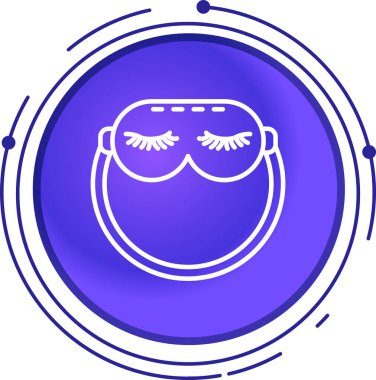 Maskeli bir kadının vektör çizimi