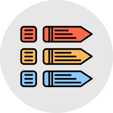 kalem simgesi vektör illüstrasyonu