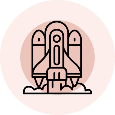 Uzay roketi simgesi, özet biçimi