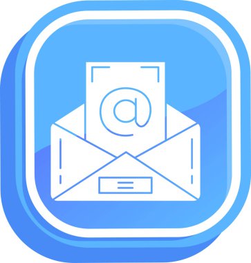 posta simgesi, vektör illüstrasyonu