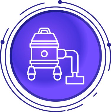 Bir robot simgesinin vektör illüstrasyonu