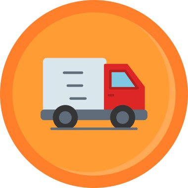 Kamyon. Web simgesi basit illüstrasyon