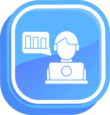 İş. Web simgesi basit illüstrasyon